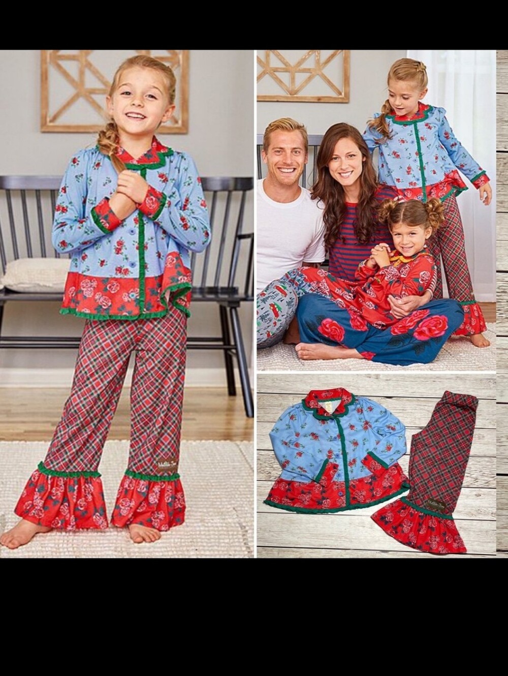 Matilda Jane Long Winter's Night Pj Pajama set Christmas Size 4T Like New ♡